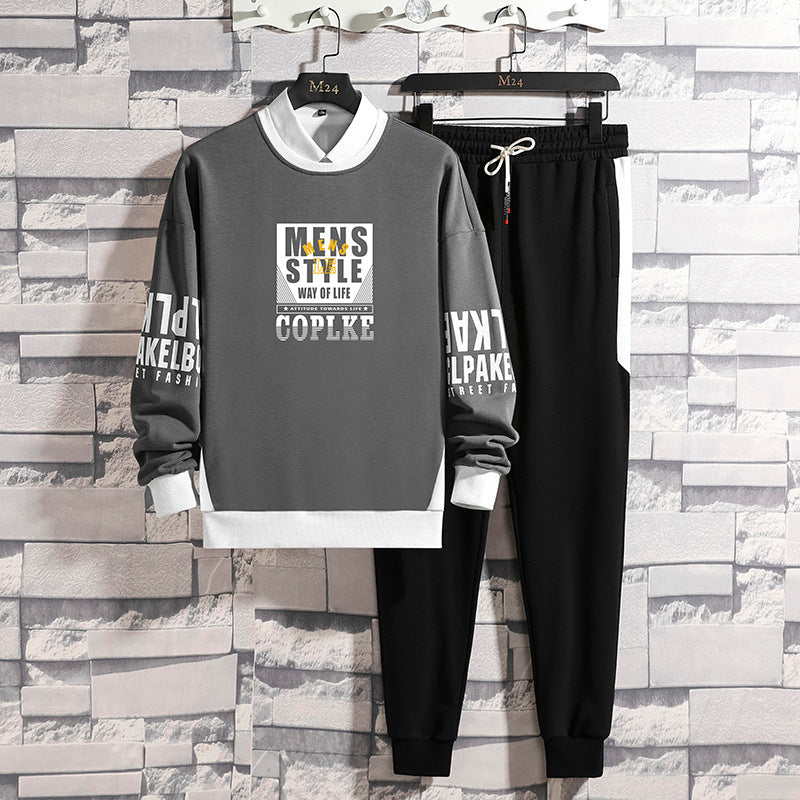 Casual Sports Long Sleeve Pants Sweater Set