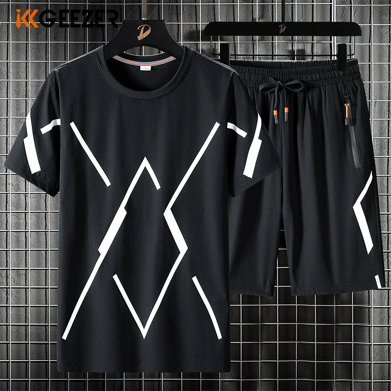 Short Sleeve Loose T-Shirt Set