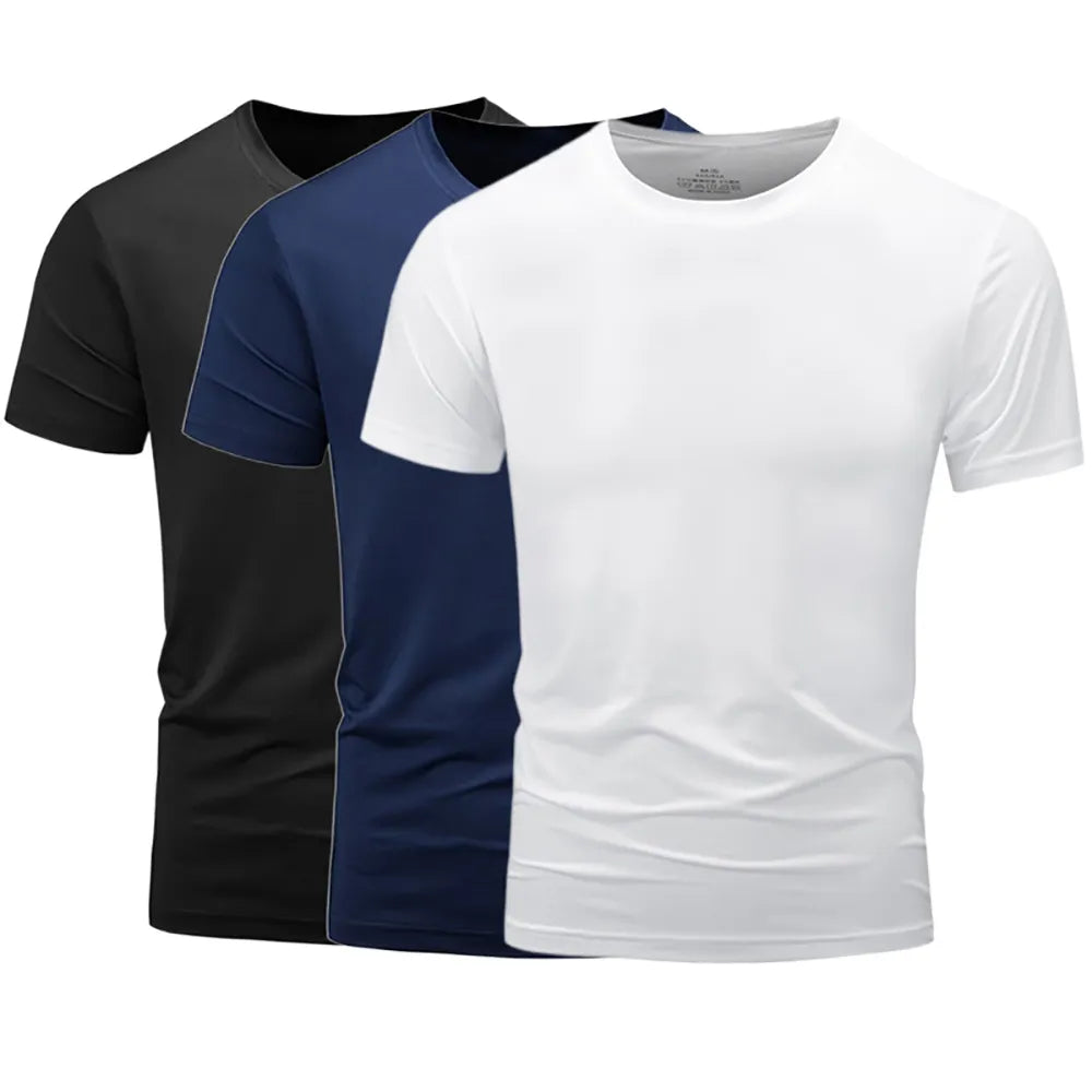 Men's Cotton T-Shirt: Perfect for Summer with a Loose, Oversized Fit. Casual and Breathable Short Sleeve Clothing.