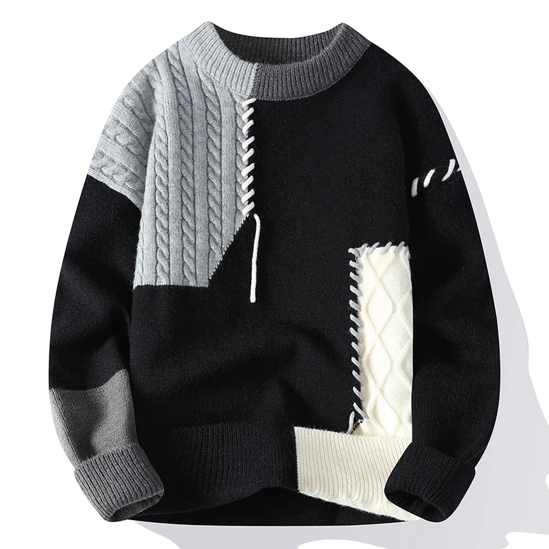 High-End Streetwear Ripped Hole Sweaters for Men