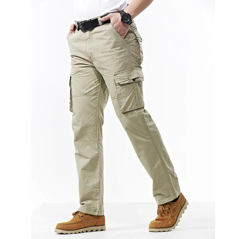 Men Casual Multi-pockets Cotton Cargo pants