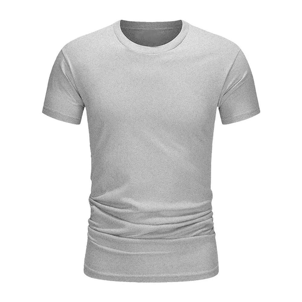 Men's Cotton T-Shirt: Perfect for Summer with a Loose, Oversized Fit. Casual and Breathable Short Sleeve Clothing.