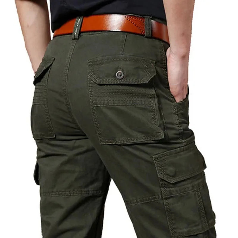 Men Casual Multi-pockets Cotton Cargo pants