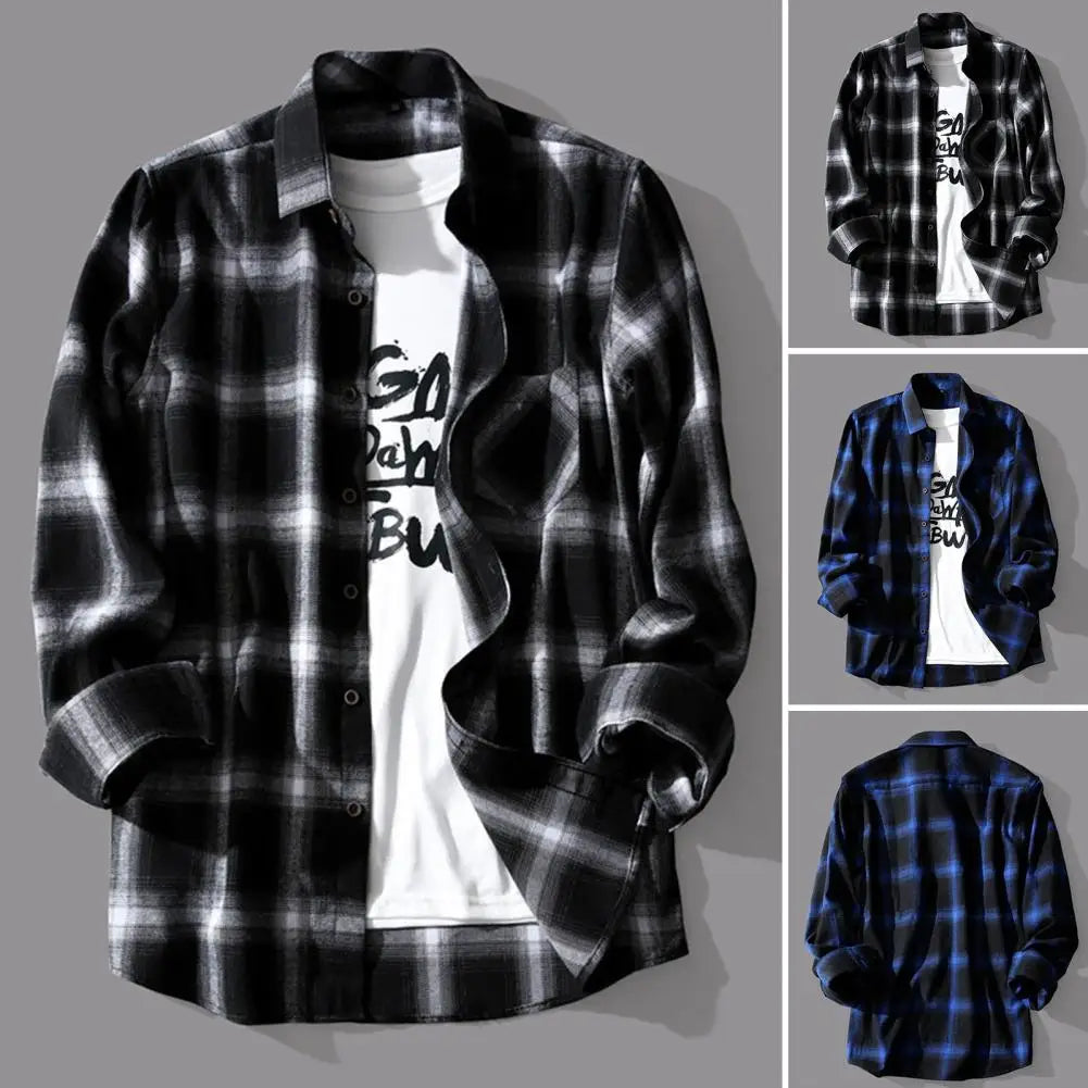Chic Men's Spring Shirt:Stylish Shirt for a Modern Look.