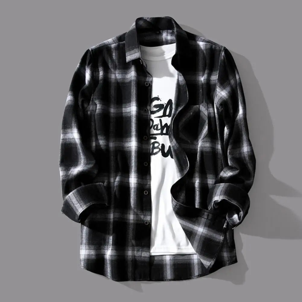 Chic Men's Spring Shirt:Stylish Shirt for a Modern Look.