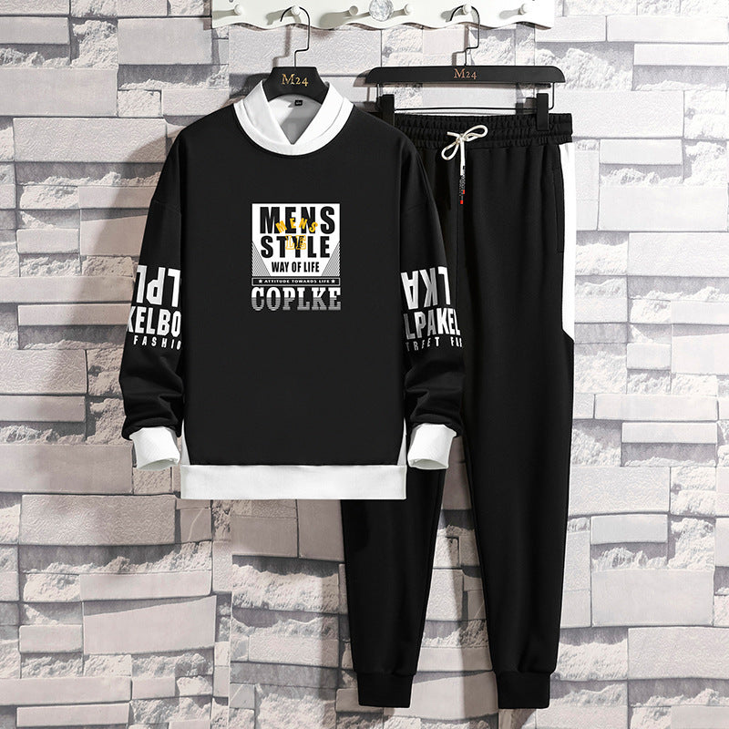 Casual Sports Long Sleeve Pants Sweater Set