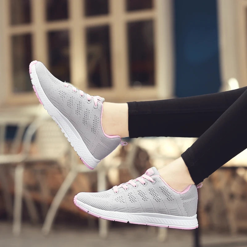 Soft Light-Weight Mesh Vulcanize Sneakers Shoes