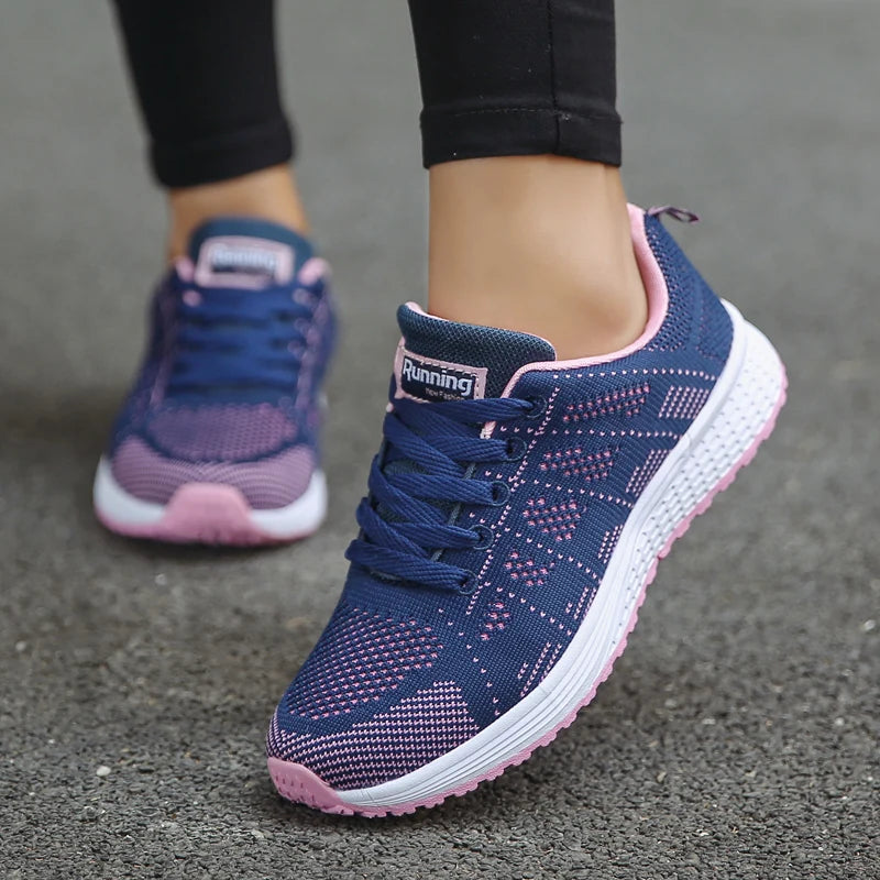 Soft Light-Weight Mesh Vulcanize Sneakers Shoes