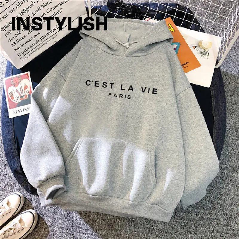 Casual Print Spring Hoodies