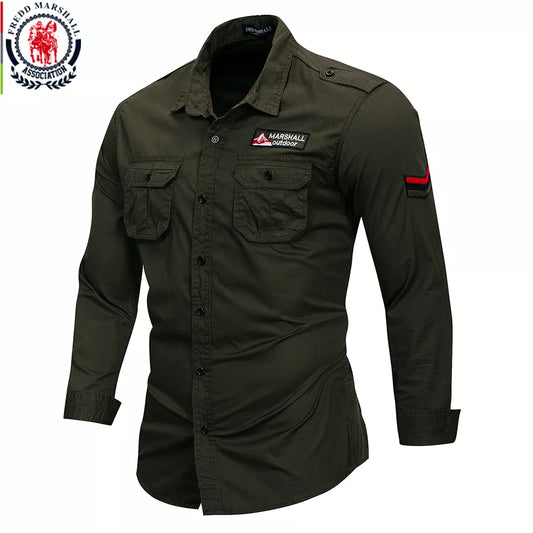 Fredd Marshall Cotton Long Sleeve Casual  Shirt