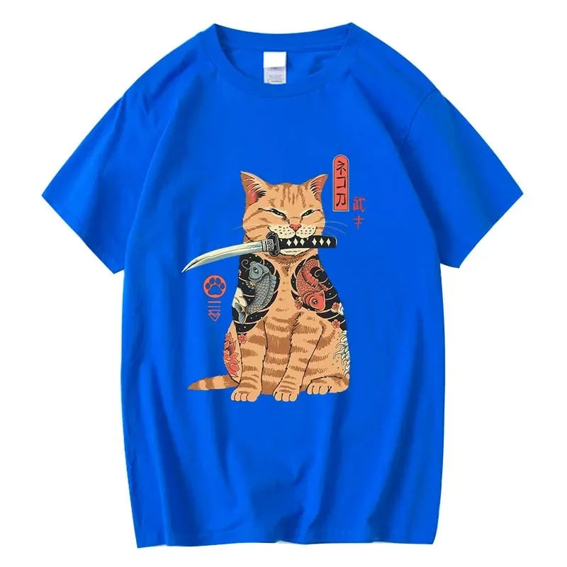 Cotton Cat🐈 Print T-Shirt