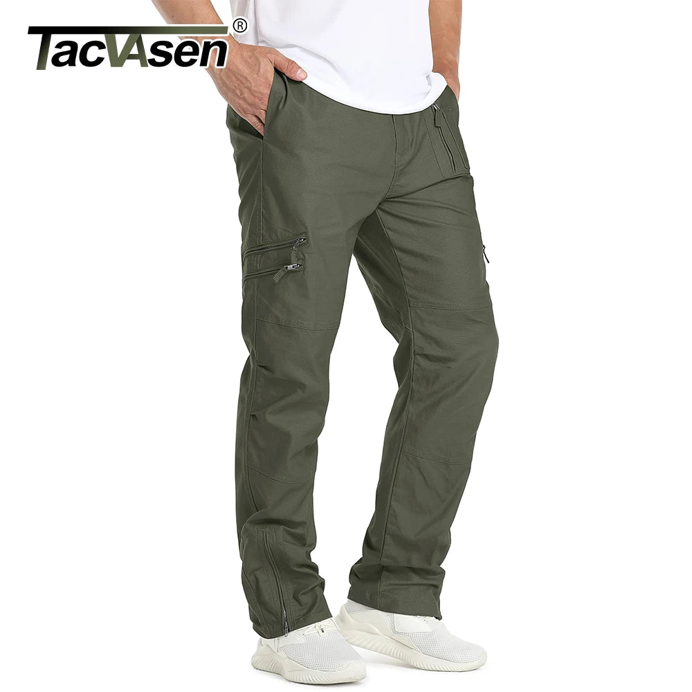 TACVASEN Safari Ripstops Multi-Pockets Cargo Pants