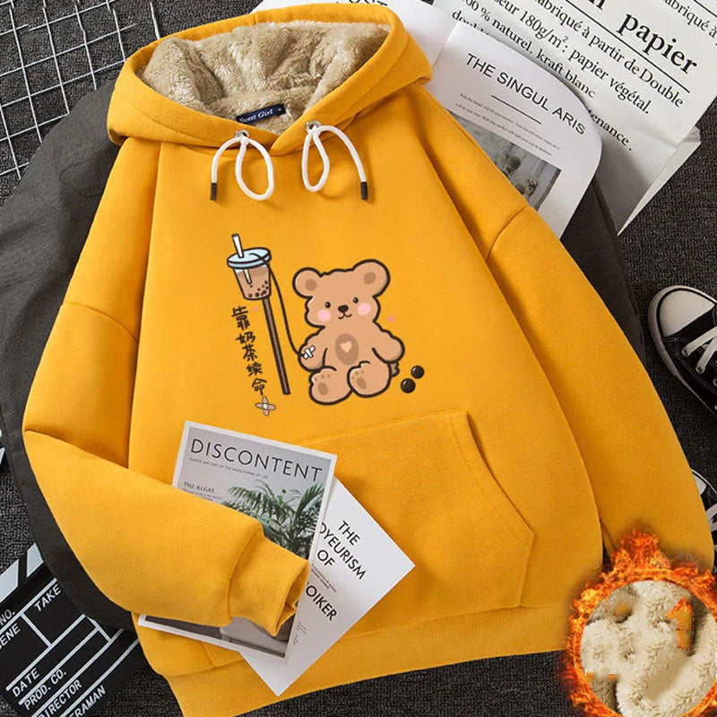 Thicken Fleece Warm Hoodie