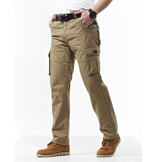 Men Casual Multi-pockets Cotton Cargo pants