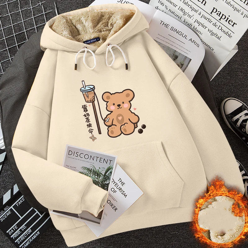 Thicken Fleece Warm Hoodie