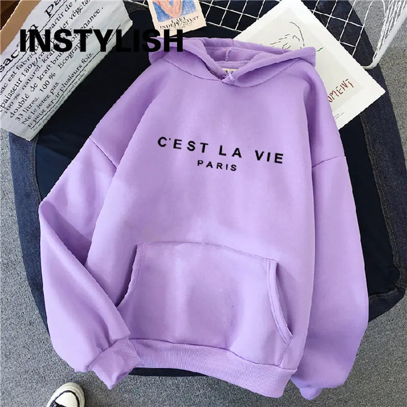 Casual Print Spring Hoodies