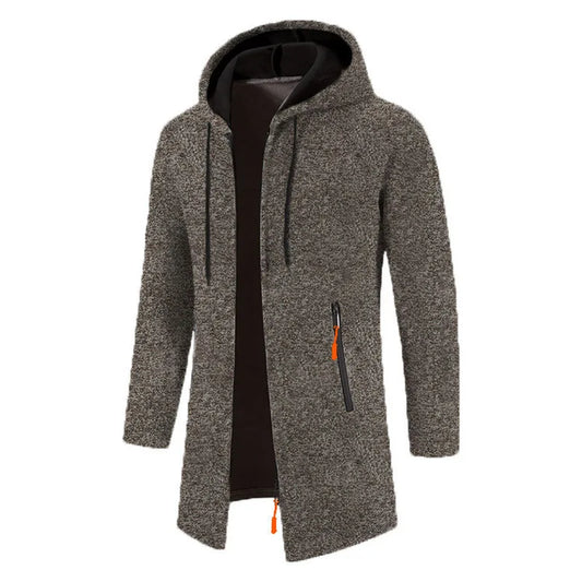 Men's Zip-Up Casual Solid Color Hoodies