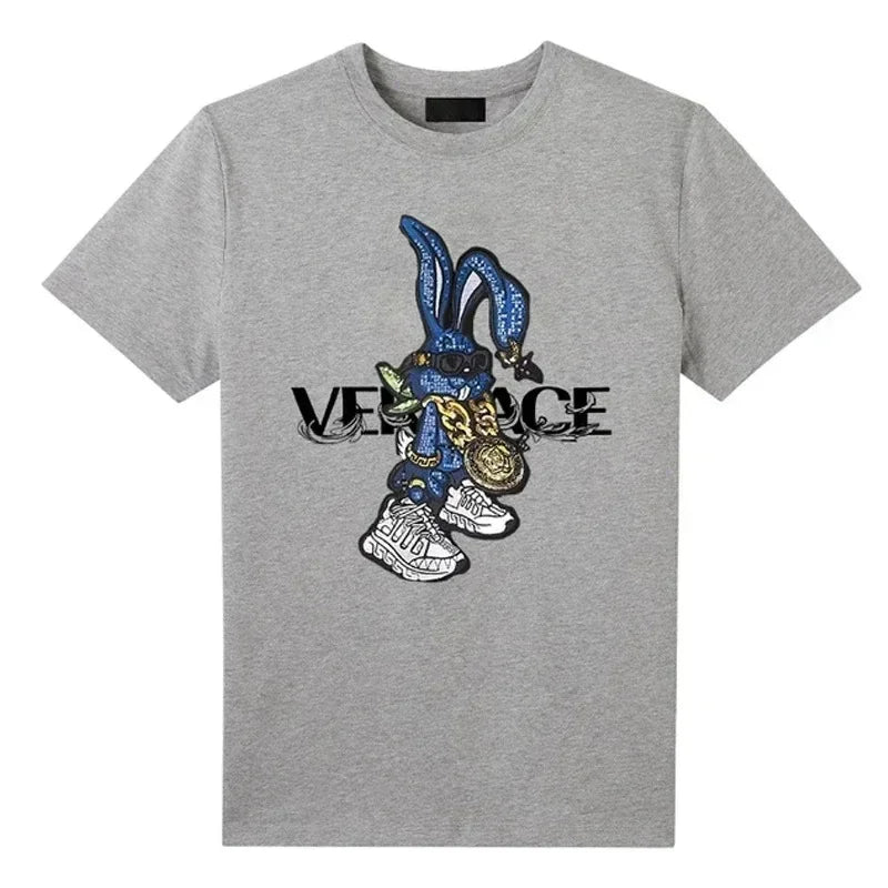 Men's Breathable Cotton T-Shirt Short Sleeve, O-Neck