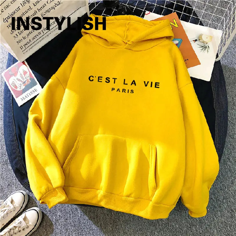 Casual Print Spring Hoodies