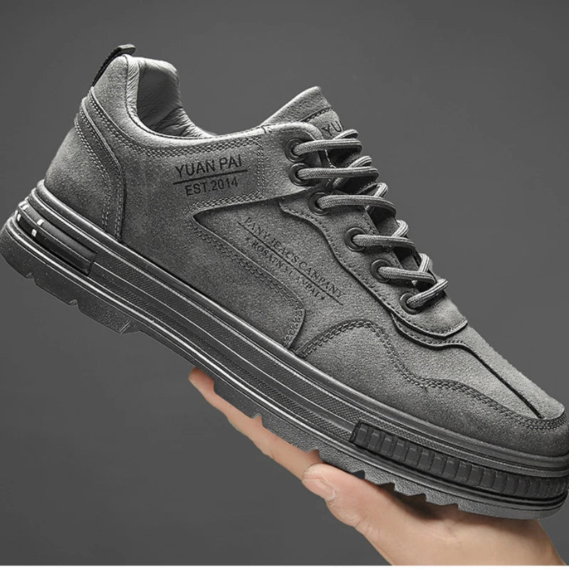 Lace-up Leather Sneakers