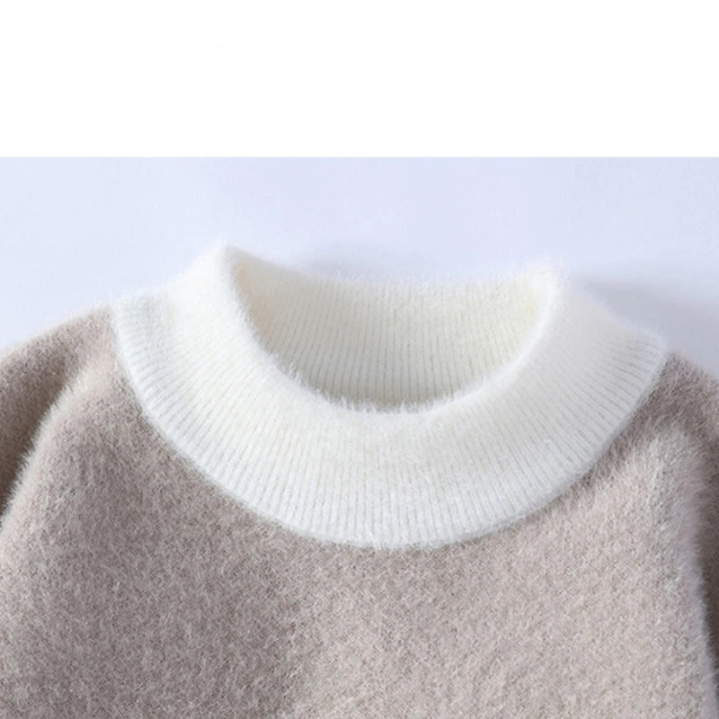 Warm & Stylish: Men's Slim Fit Letter Sweater