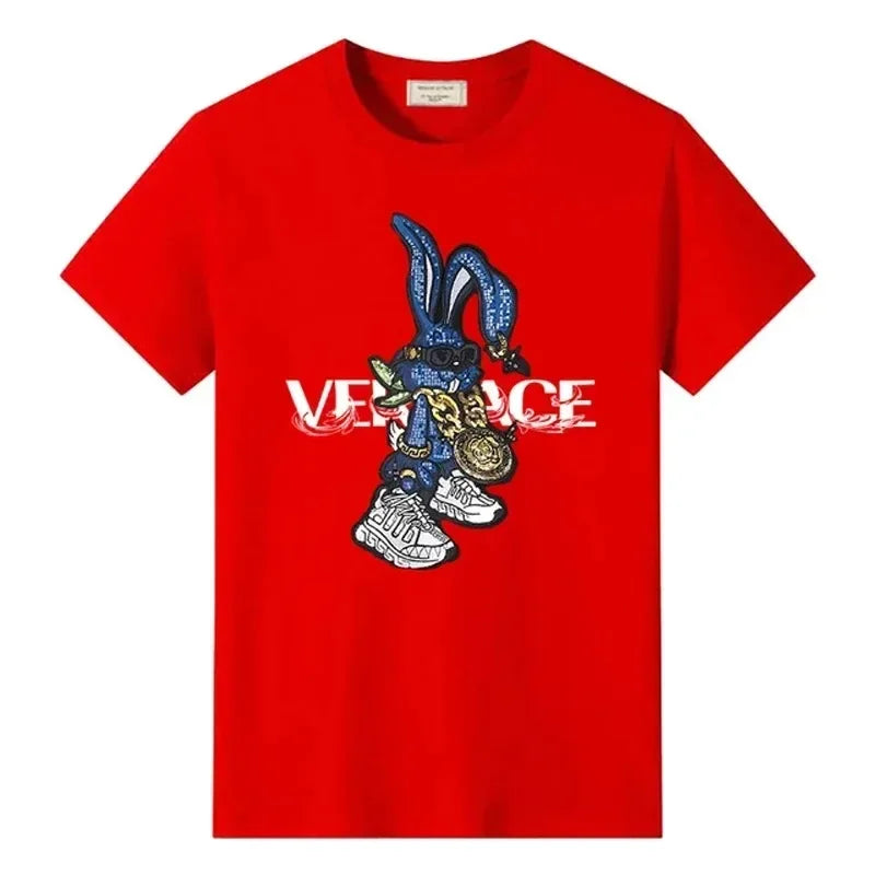 Men's Breathable Cotton T-Shirt Short Sleeve, O-Neck