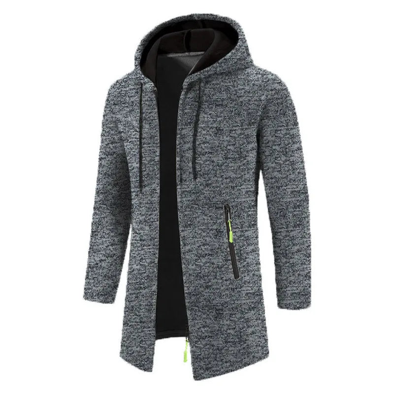 Men's Zip-Up Casual Solid Color Hoodies