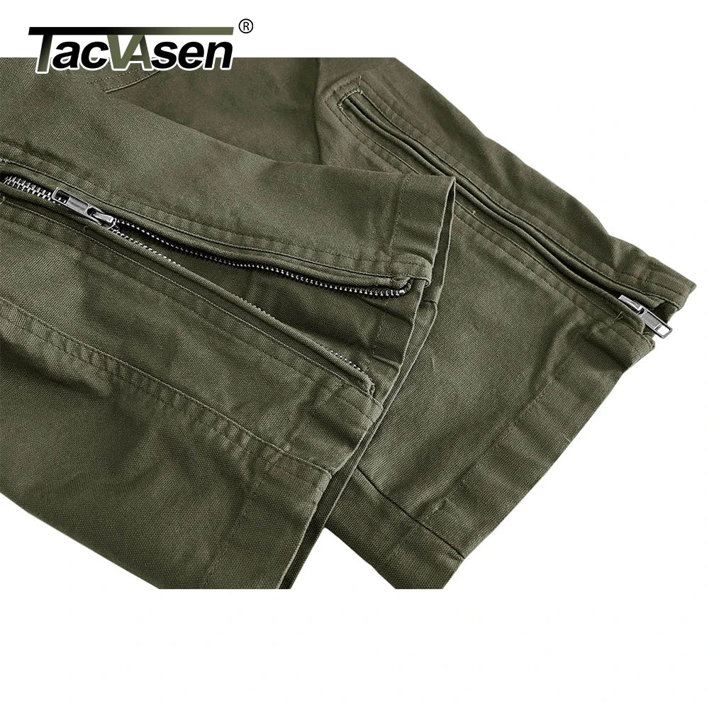 TACVASEN Safari Ripstops Multi-Pockets Cargo Pants