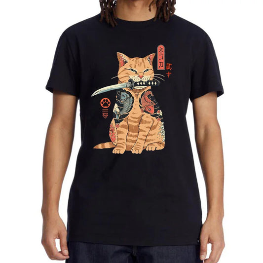 Cotton Cat🐈 Print T-Shirt