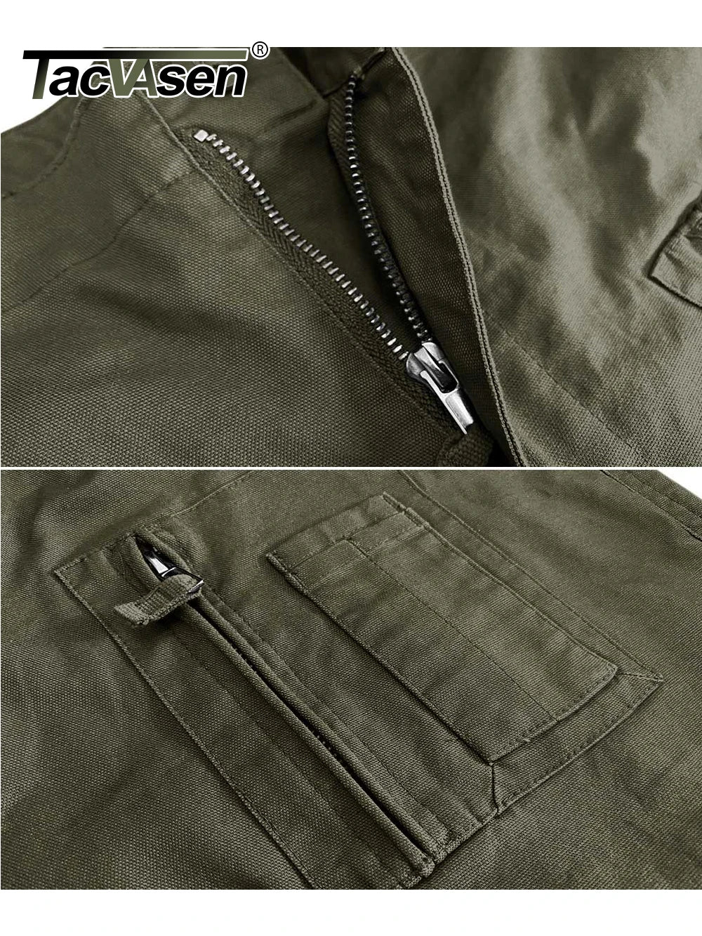 TACVASEN Safari Ripstops Multi-Pockets Cargo Pants