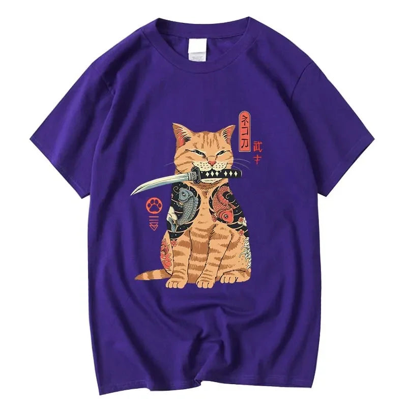Cotton Cat🐈 Print T-Shirt