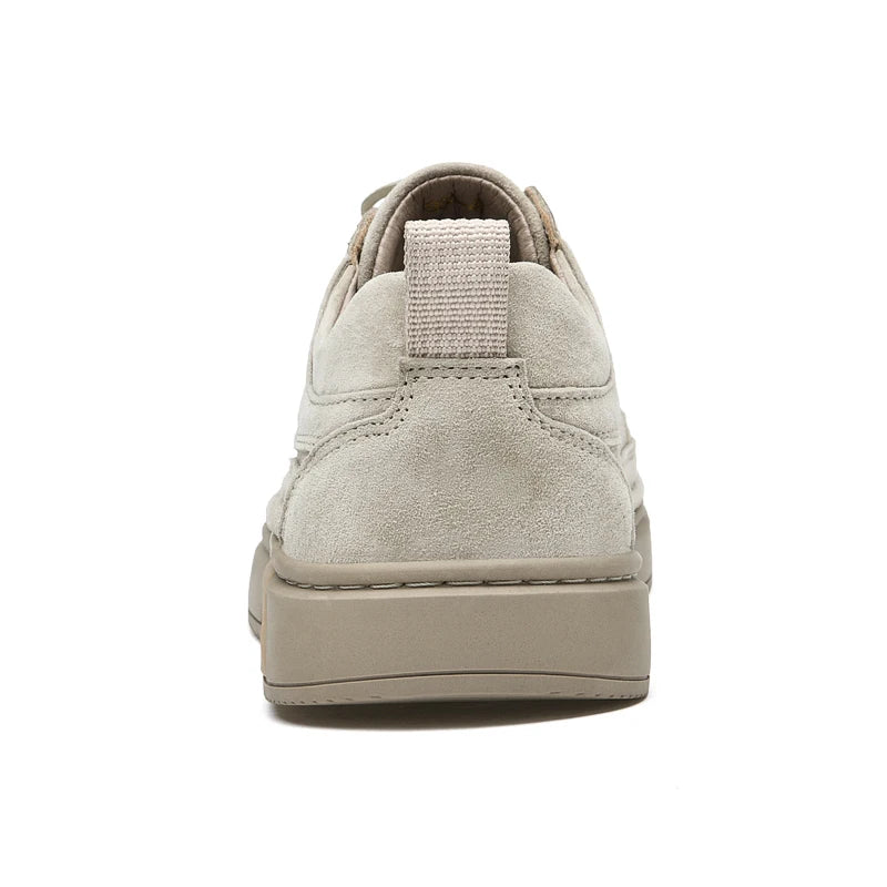 Genuine Leather Suede Flats Men Sneakers