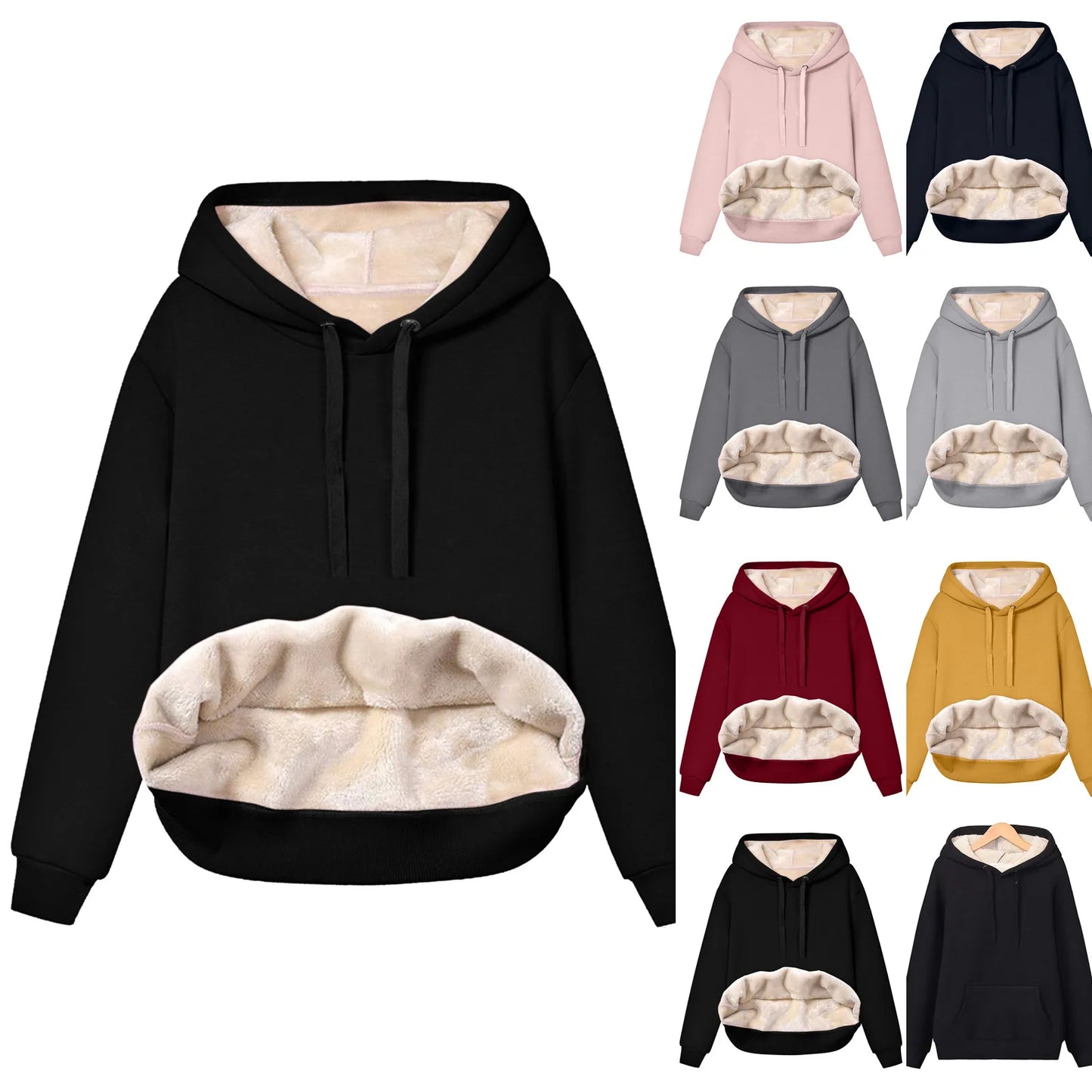 Cozy Fleece Hoodie Sweatshirt for Women