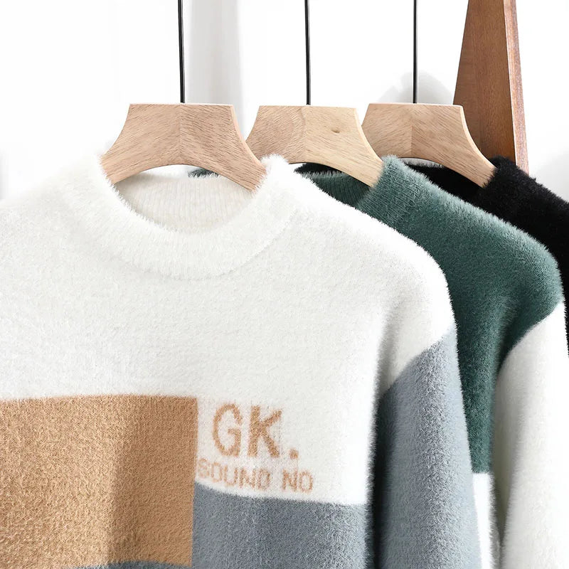 Winter Fashion Thick Knit Sweaters for Men