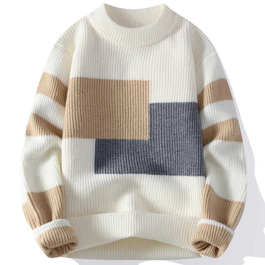 korean style Splicing color sweater