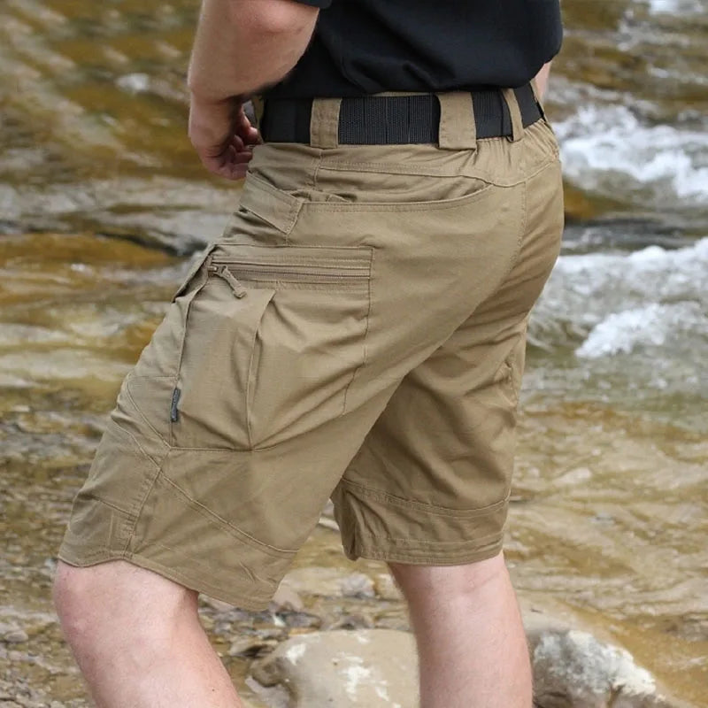Urban Tactical Cargo Shorts: Waterproof and Durable for Outdoor Adventures