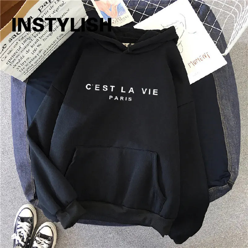 Casual Print Spring Hoodies