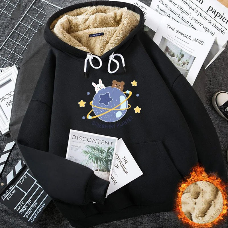 Thicken Fleece Warm Hoodie