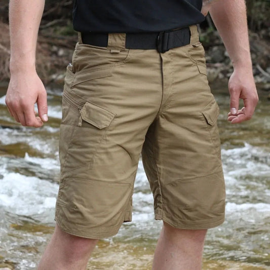 Urban Tactical Cargo Shorts: Waterproof and Durable for Outdoor Adventures