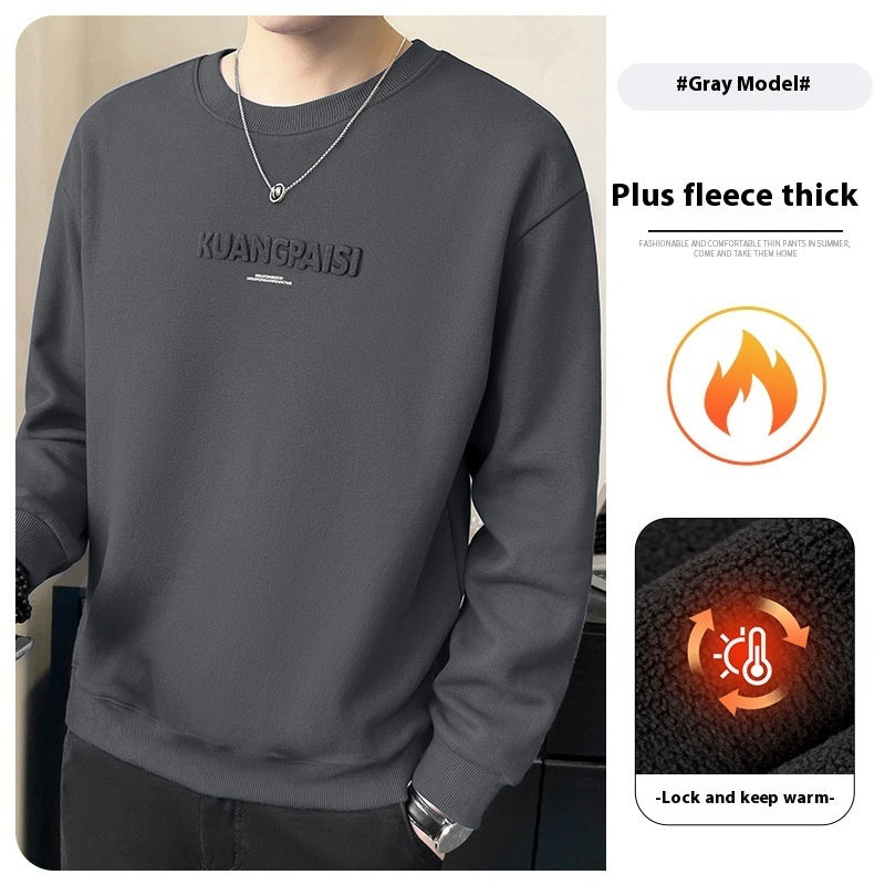 Round Neck Heavy Sweater For Spring And Autum